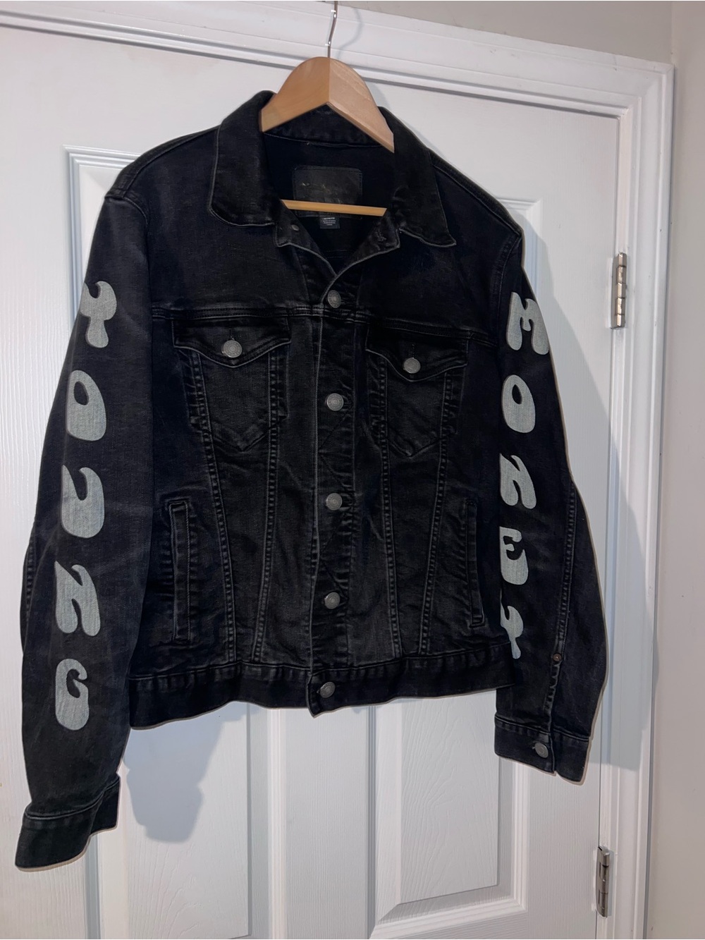 American Eagle x Young Money Lil Wayne black denim jacket size M
